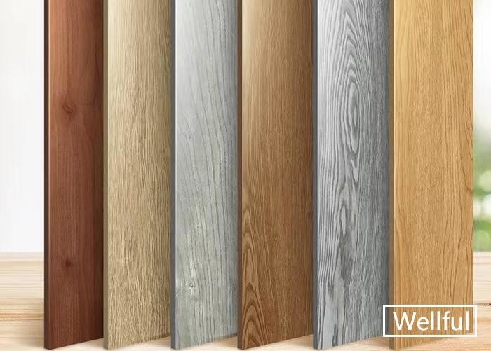 Matt Gloss 1.2mm PVC Vinyl Floor Wear Layer 0.07mm Glue Down Bottom